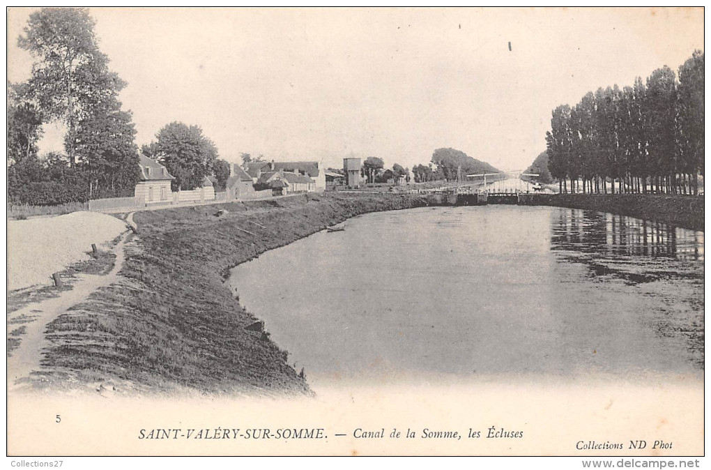 80-SAINT-VALERY-SUR-SOMME- CANAL DE LA SOMME , LES ECLUSES - Saint Valery Sur Somme