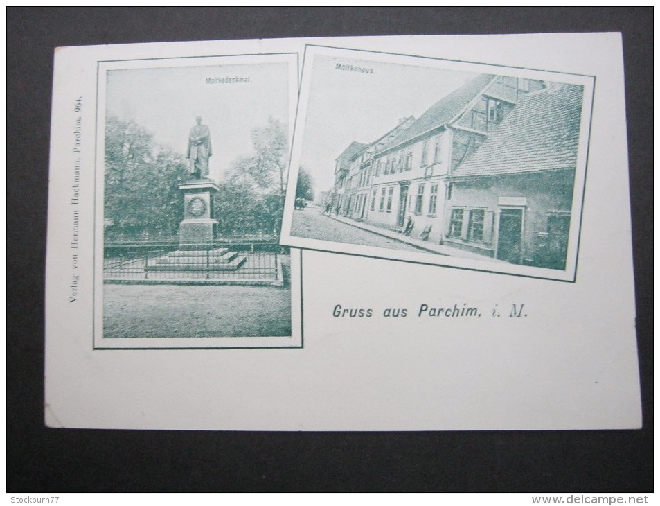 PARCHIM   ,  Schöne Karte Um 1900 , Etwas Beschnitten - Parchim