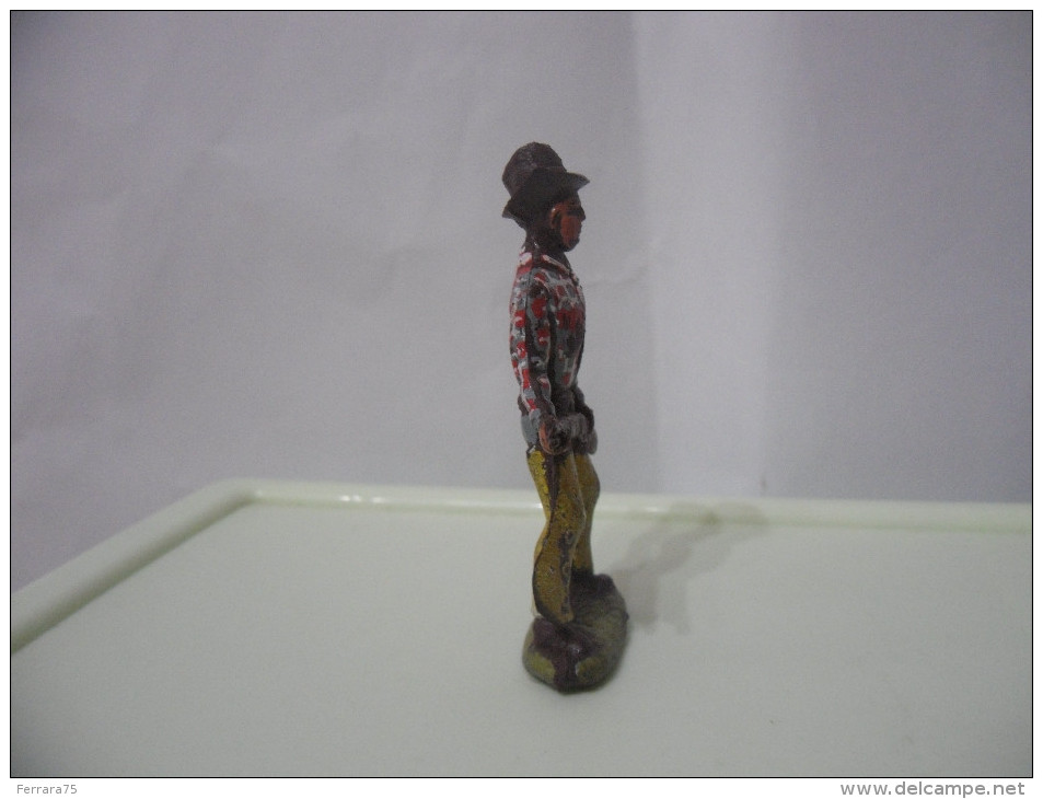 SOLDATINO COWBOY-WESTERN-XILOPLATO-CROMOPLASTO-VINTAGE. - Figurines