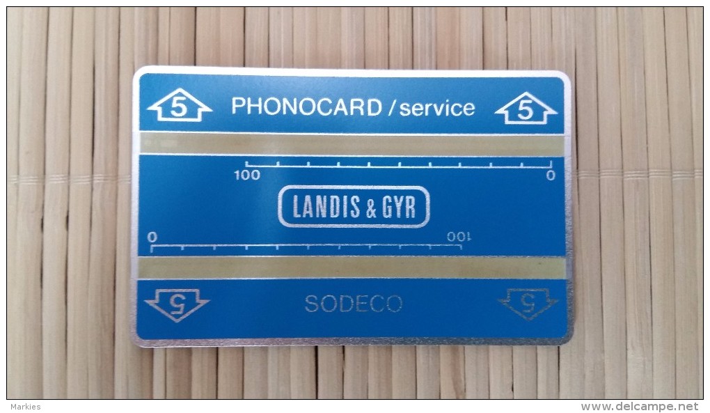 Landis & Gyr Service Card 702 S 00789 (Mint,Neuve) Very Rare - Cartes Magnétiques