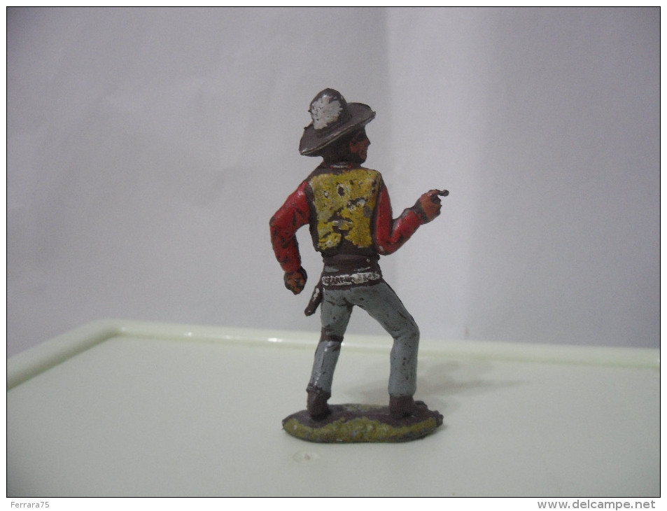 SOLDATINO COWBOY-WESTERN-XILOPLATO-CROMOPLASTO-VINTAGE. - Figurines