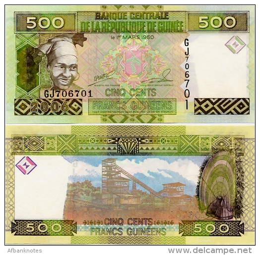 GUINEA      500 Francs      P-39a      2006      UNC - Guinea