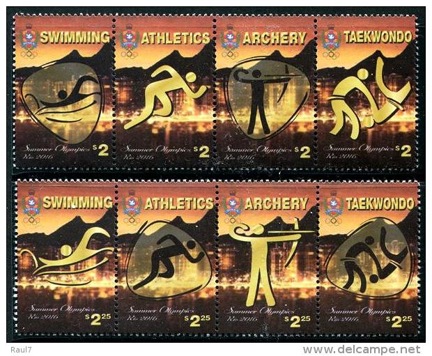 TONGA 2016 - Rio 2016, Sports Divers - 8 Val Neufs // Mnh - Tonga (1970-...)