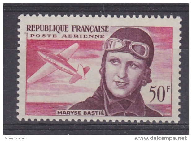 France 1955 Maryse Bastie 1v ** Mnh (32744) - 1927-1959 Postfris