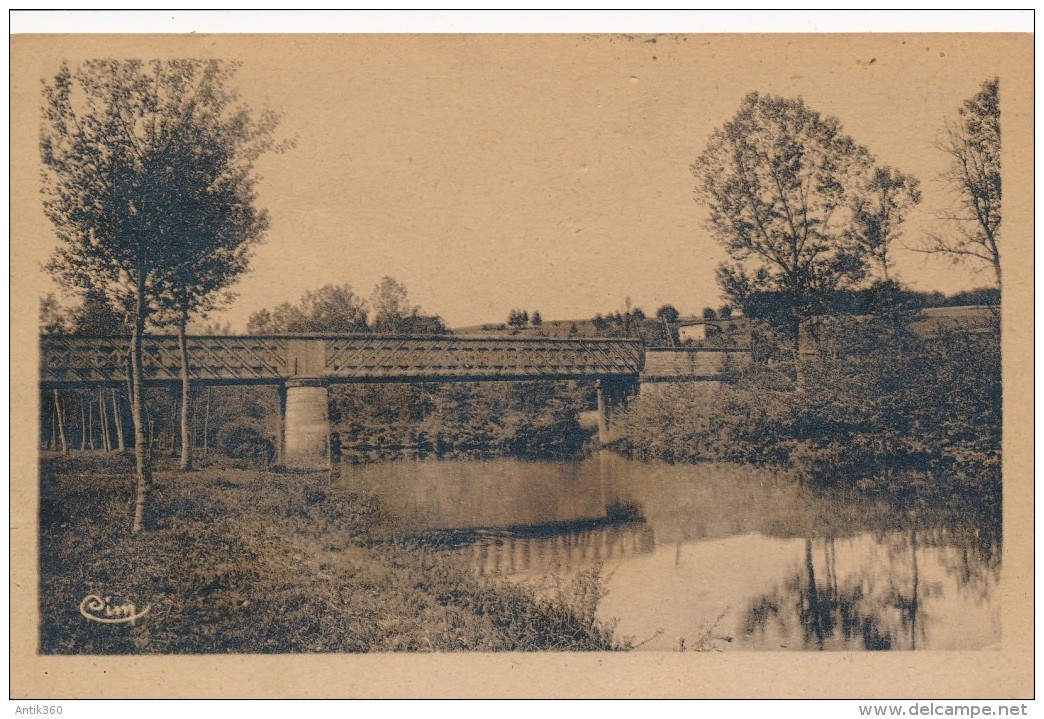 CPA 63 AMBERT Carte Rare Le Grand Creux Le Pont De Chemin De Fer Sur La Dore - Ambert