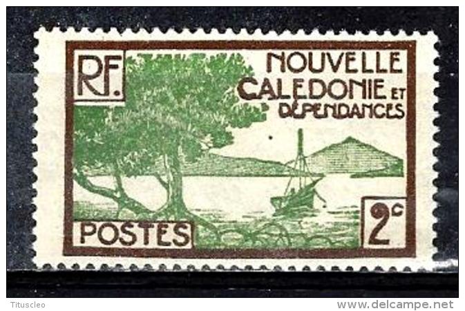 NOUVELLE CALEDONIE 140** 2c Sépia Et Vert-jaune Baie De La Oointe Des Palétuviers - Unused Stamps