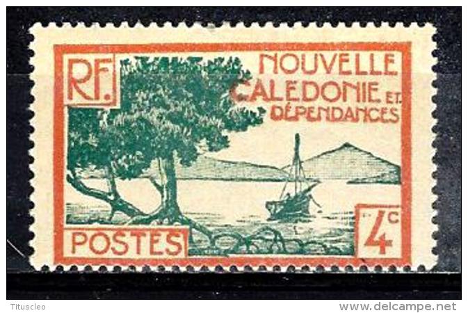 NOUVELLE CALEDONIE 141** 4c Orange Et Bleu-vert Baie De La Oointe Des Palétuviers - Neufs