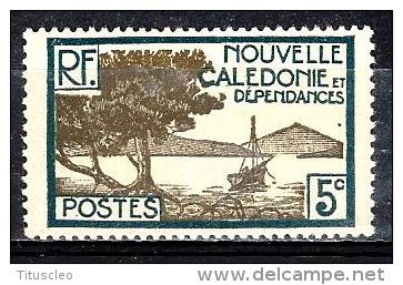NOUVELLE CALEDONIE 142** 5c Bleu-vert Et Gris-olive Baie De La Oointe Des Palétuviers - Neufs