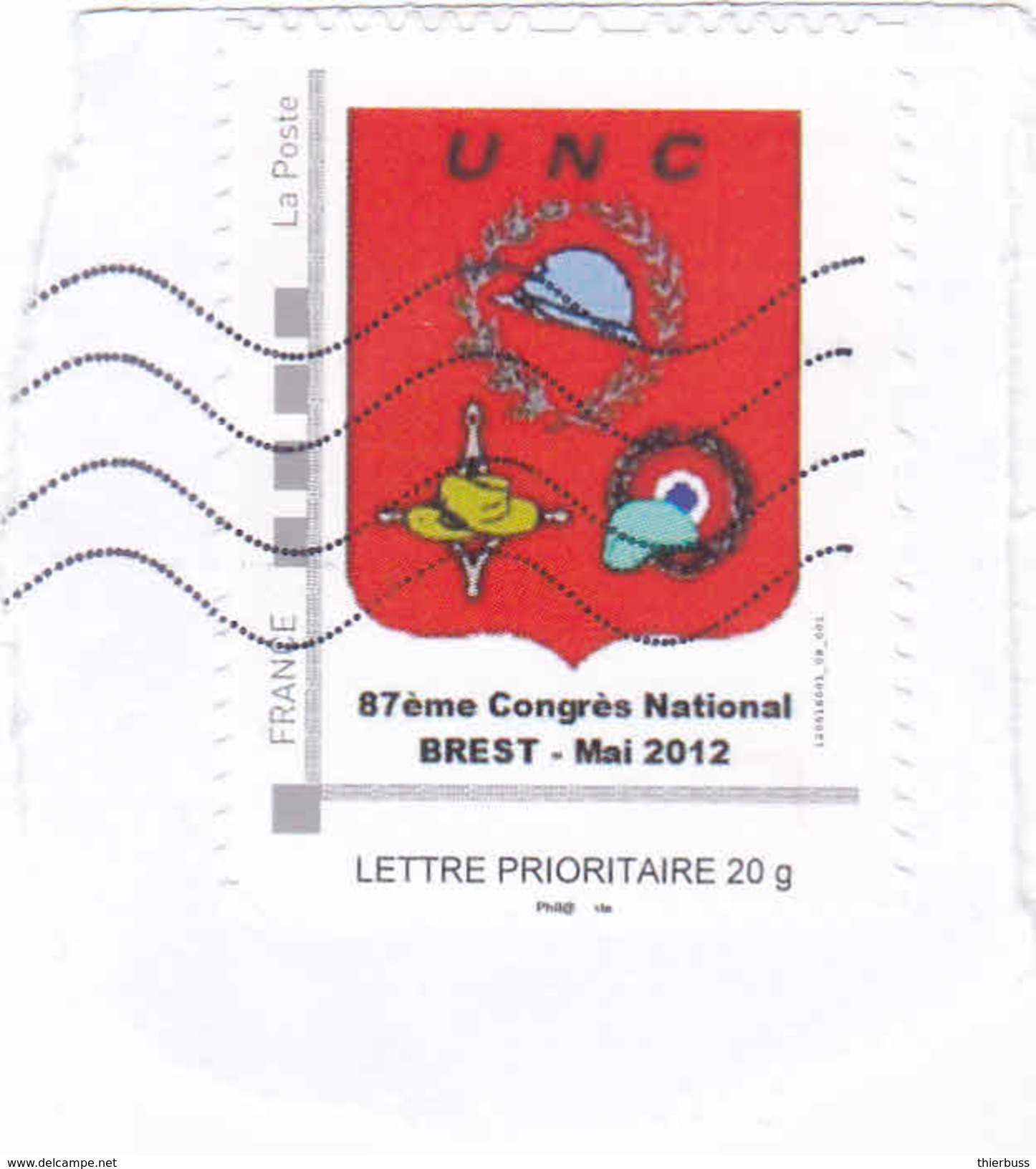 Congrès National Brest Unc 2012 Mon Timbre à Moi - Other & Unclassified