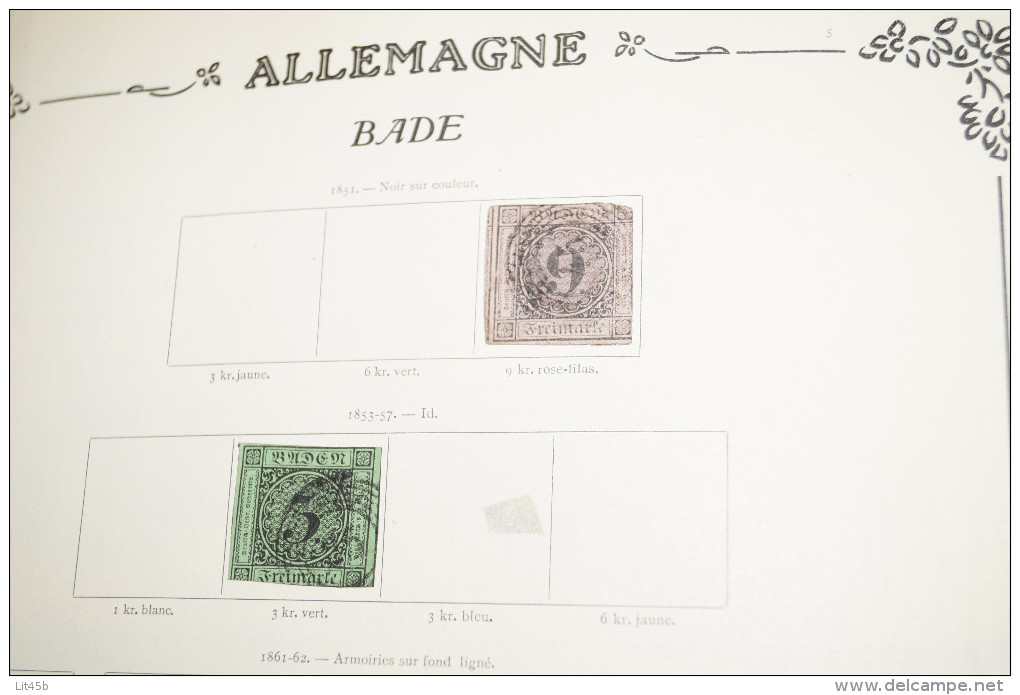 Grosse Collection D'anciens Timbres Allemand,du Neuf Et De L'oblitérés Sur Petite Charnière,voir Photos - Collections