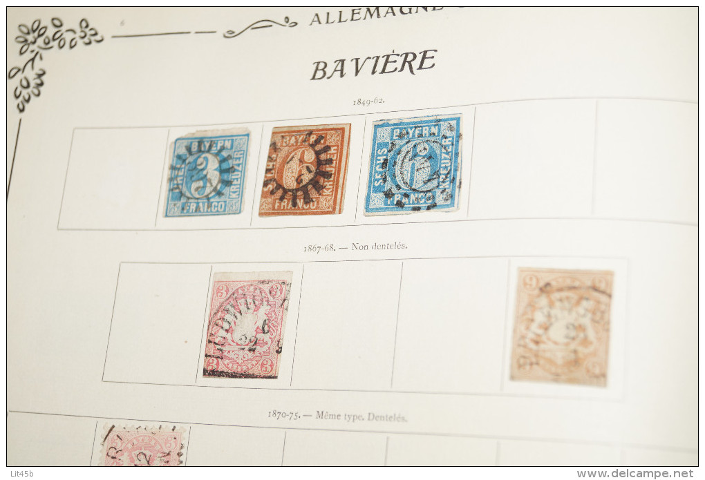 Grosse Collection D'anciens Timbres Allemand,du Neuf Et De L'oblitérés Sur Petite Charnière,voir Photos - Collections
