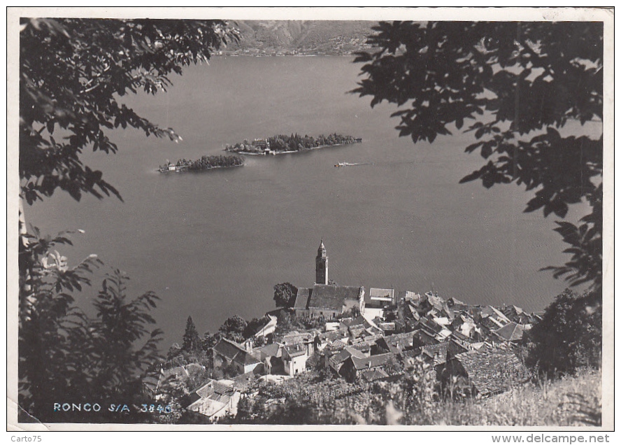 Suisse - Ronco Sopra Ascona - Vue Aérienne - 1956 - Ascona