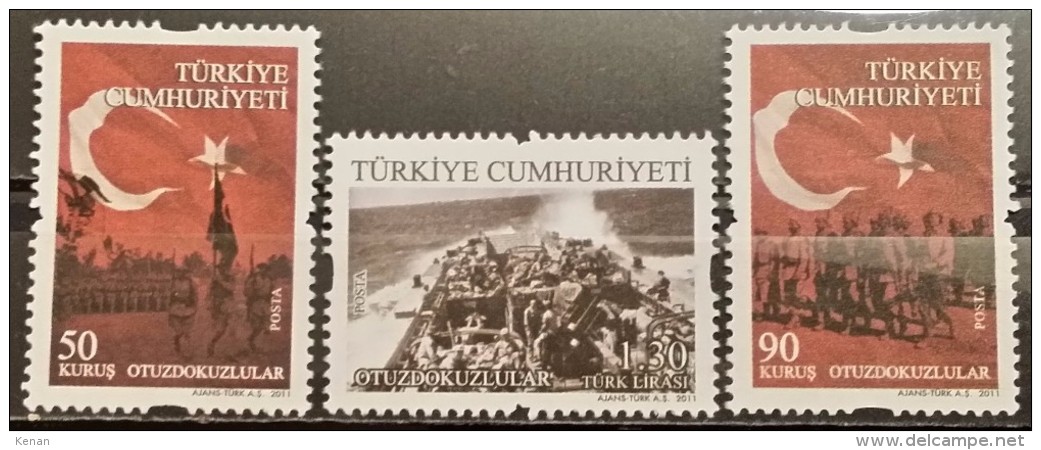 Turkey, 2011, Mi: 3916/18 (MNH) - Ungebraucht