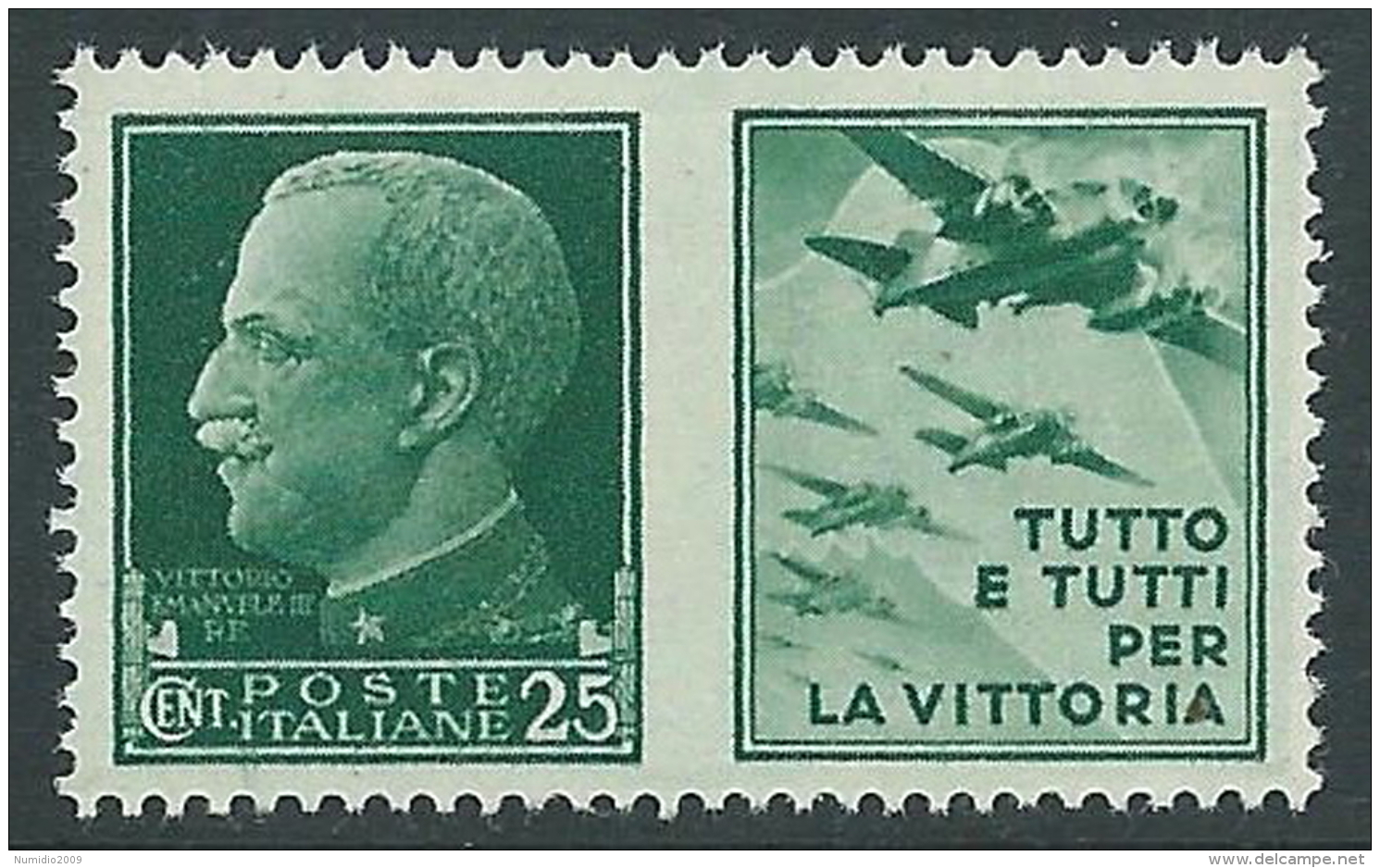 1942 REGNO PROPAGANDA DI GUERRA 25 CENT MNH ** - CZ18-6 - Oorlogspropaganda