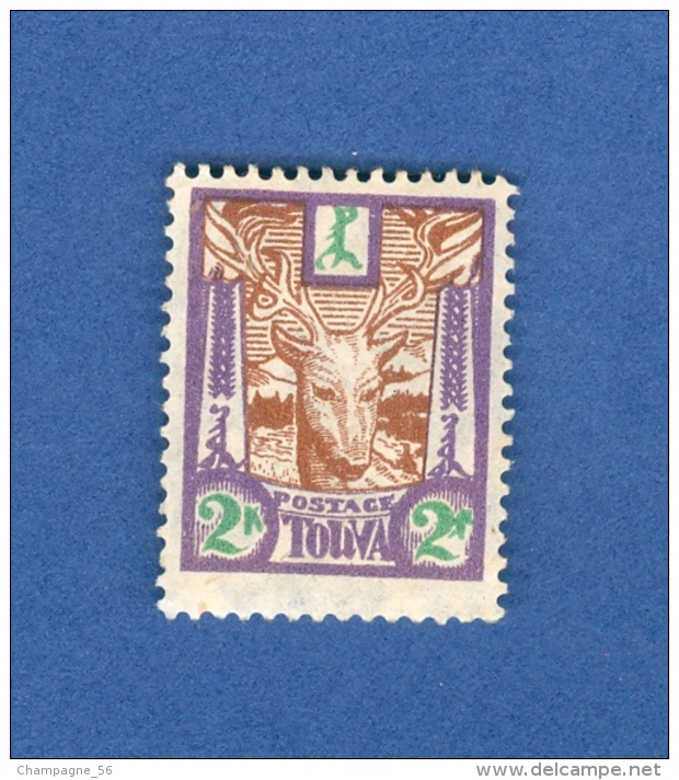 VARIÉTÉS  1927 N° 16 CERF POSTA TOUVA 2 K  NEUF SANS GOMME - Touva