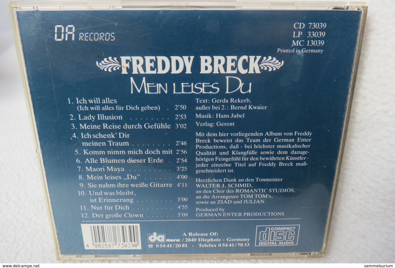 CD "Freddy Breck" Mein Leises Du - Sonstige - Deutsche Musik