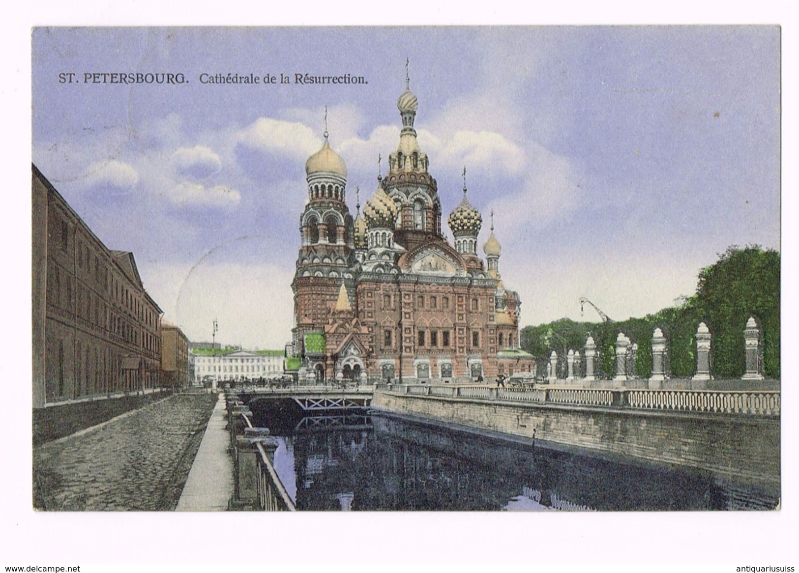 St. Petersbourg - Cathédrale De La Résurrection - 1912 - Russia + Timbre/Stamp - Russie