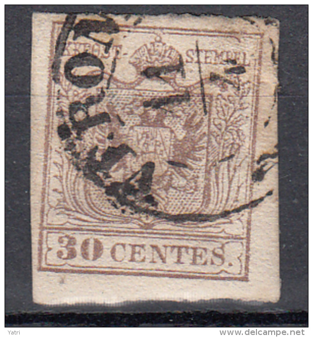 Lombardo Veneto 30 Cent. (carta A Macchina) - Lombardo-Venetien