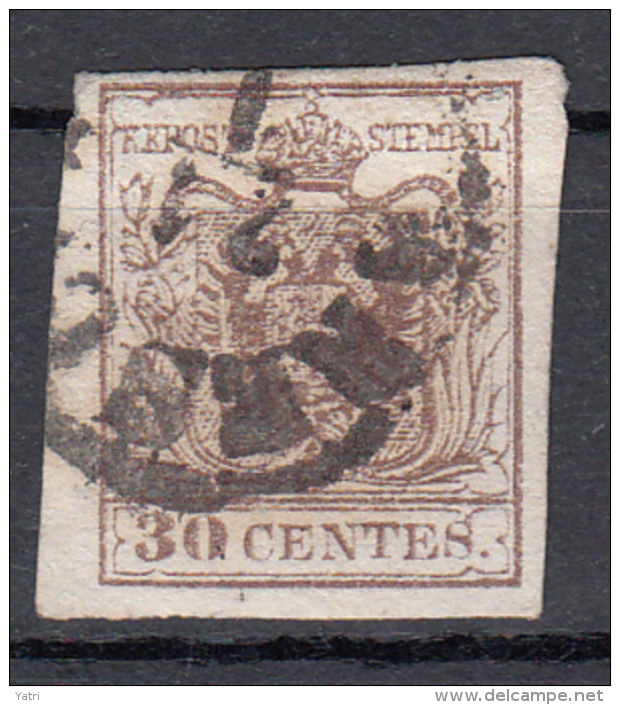 Lombardo Veneto 30 Cent. (carta A Macchina) - Lombardo-Venetien