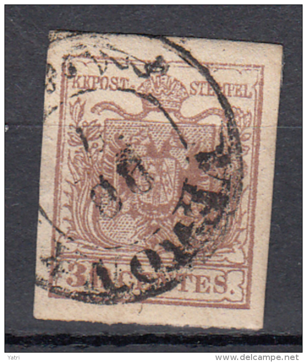 Lombardo Veneto 30 Cent. (carta A Macchina) - Lombardije-Venetië