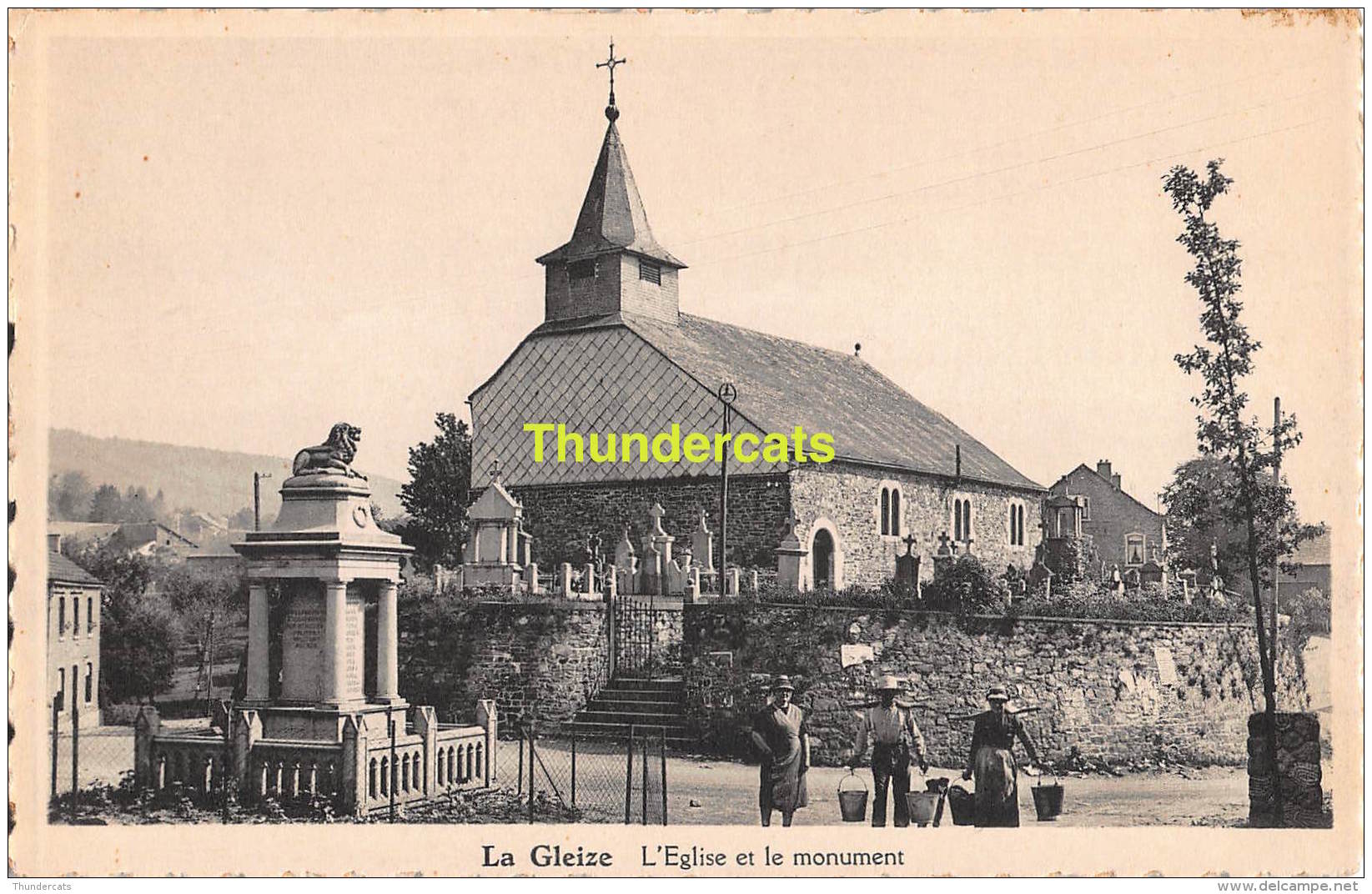 CPA  LA GLEIZE L'EGLISE ET LE MONUMENT - Stoumont