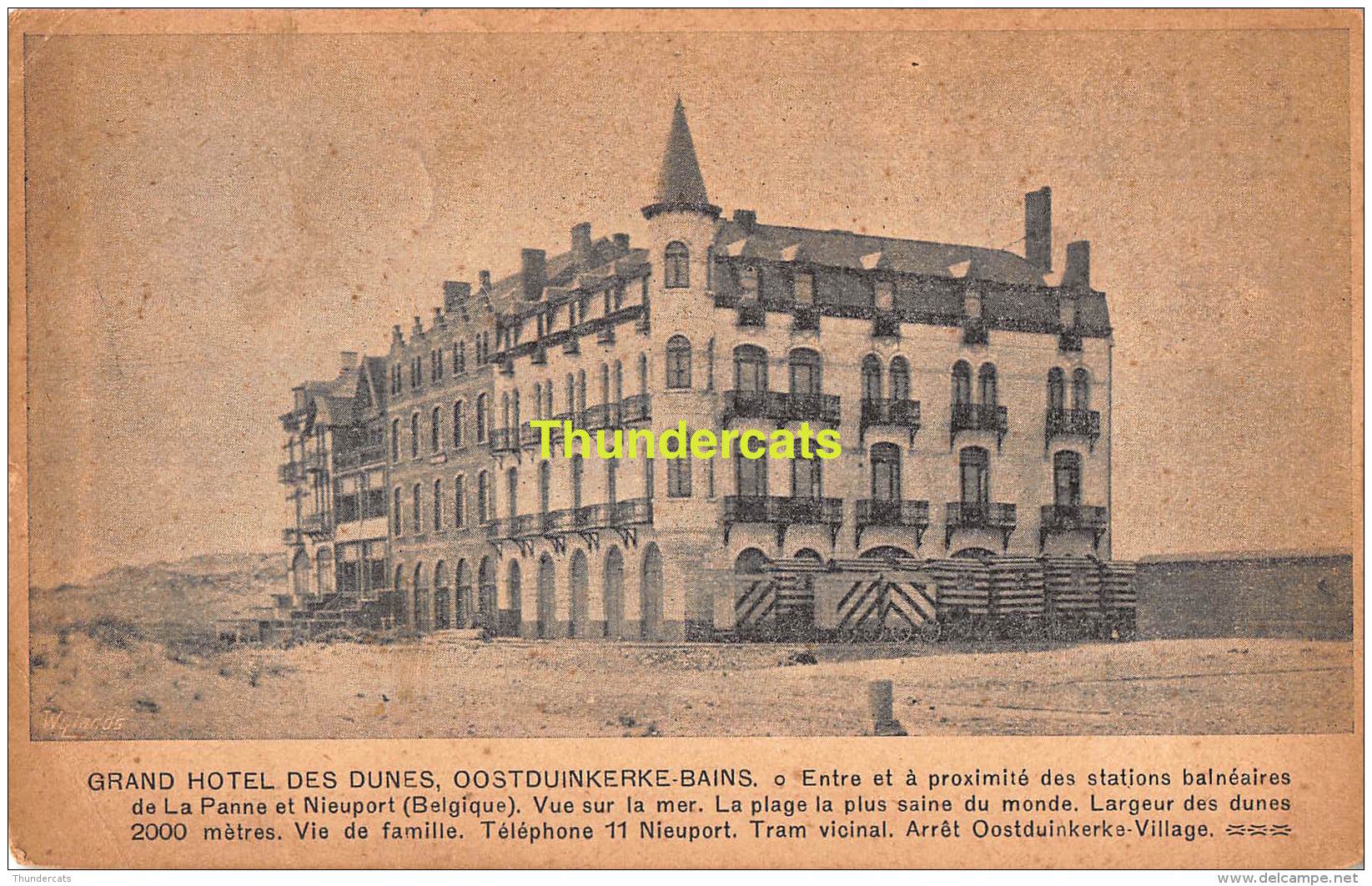 CPA  GRAND HOTEL DES DUNES OOSTDUINKERKE BAINS - Oostduinkerke