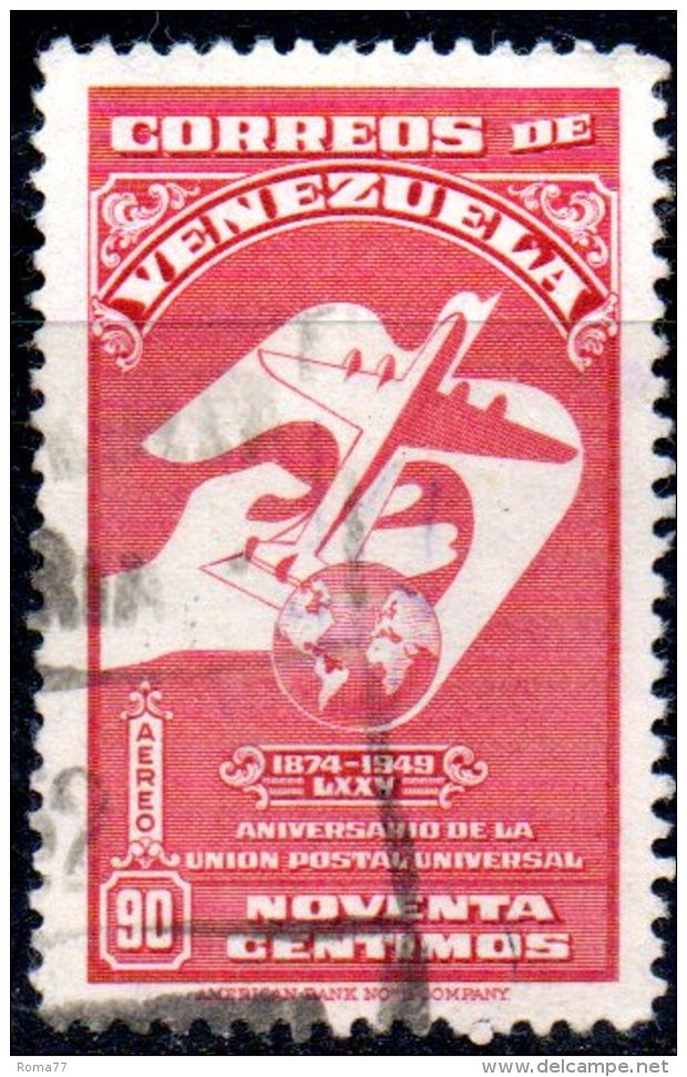 T923 - VENEZUELA  , Yvert N. 285  Usato Posta Aerea . - Venezuela