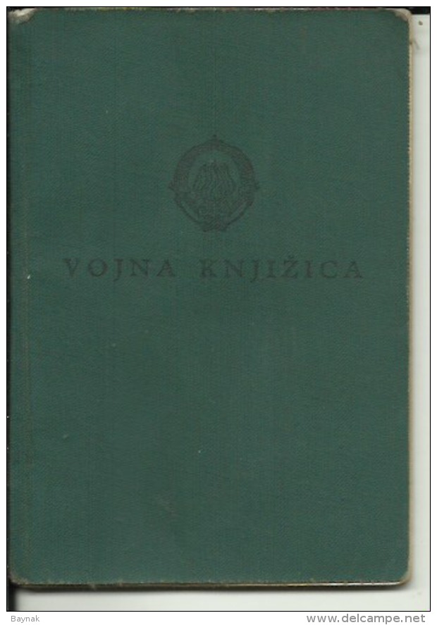 CROATIA   --  YUGOSLAV. ARMY  --  VOJNA KNJIZICA,  MILITARPASS, SOLDBUCH - Documents