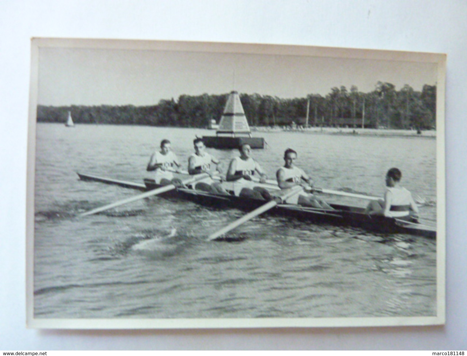 OLYMPIA 1936 - Band II - Bild Nr 109 Gruppe 61 - Aviron à 4 , Les Allemands Maier Volle Gaber Söllner Steuermann - Sport