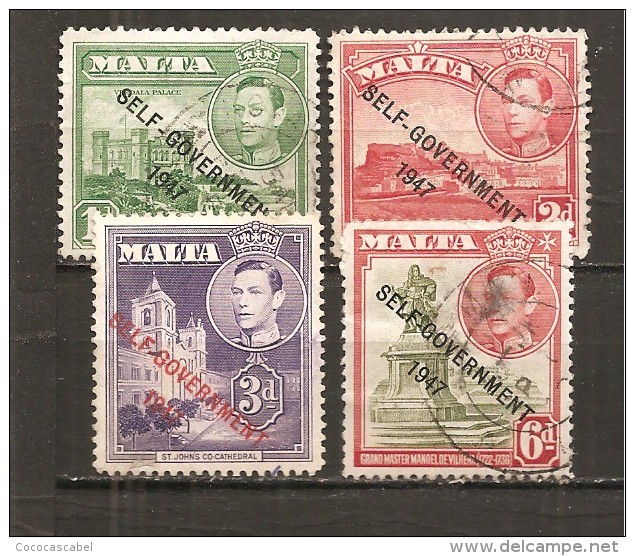 Malta - Yvert 203, 205, 207, 209 (usado) (o) - Malta