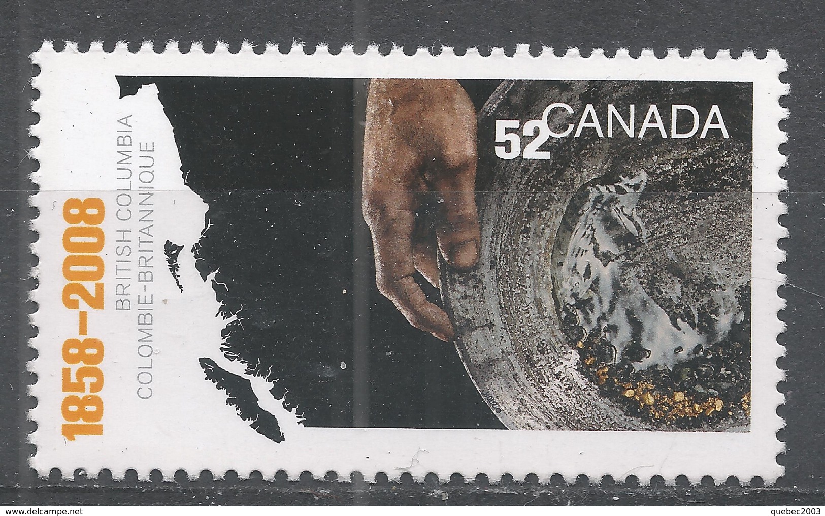 Canada 2008. Scott #2283 (MNH) British Columbia, 150th Anniv. *Complete Issue* - Unused Stamps