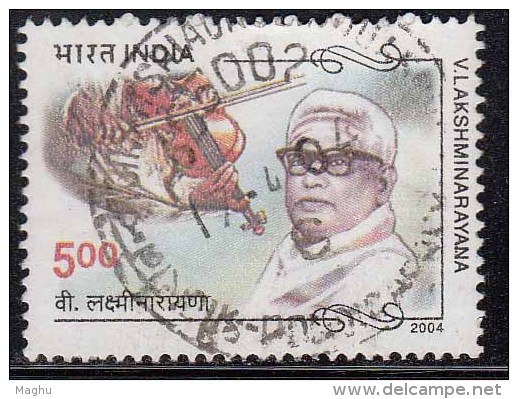 India Used 2004, V Lakshminarayana, Musician, Music Composer, (sample Imge) - Used Stamps