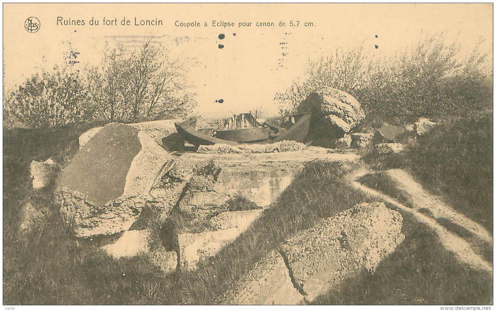 Ruines Du Fort De Loncin - Coupole à Eclipse Pour Canon De 5,7 Cm - Lüttich