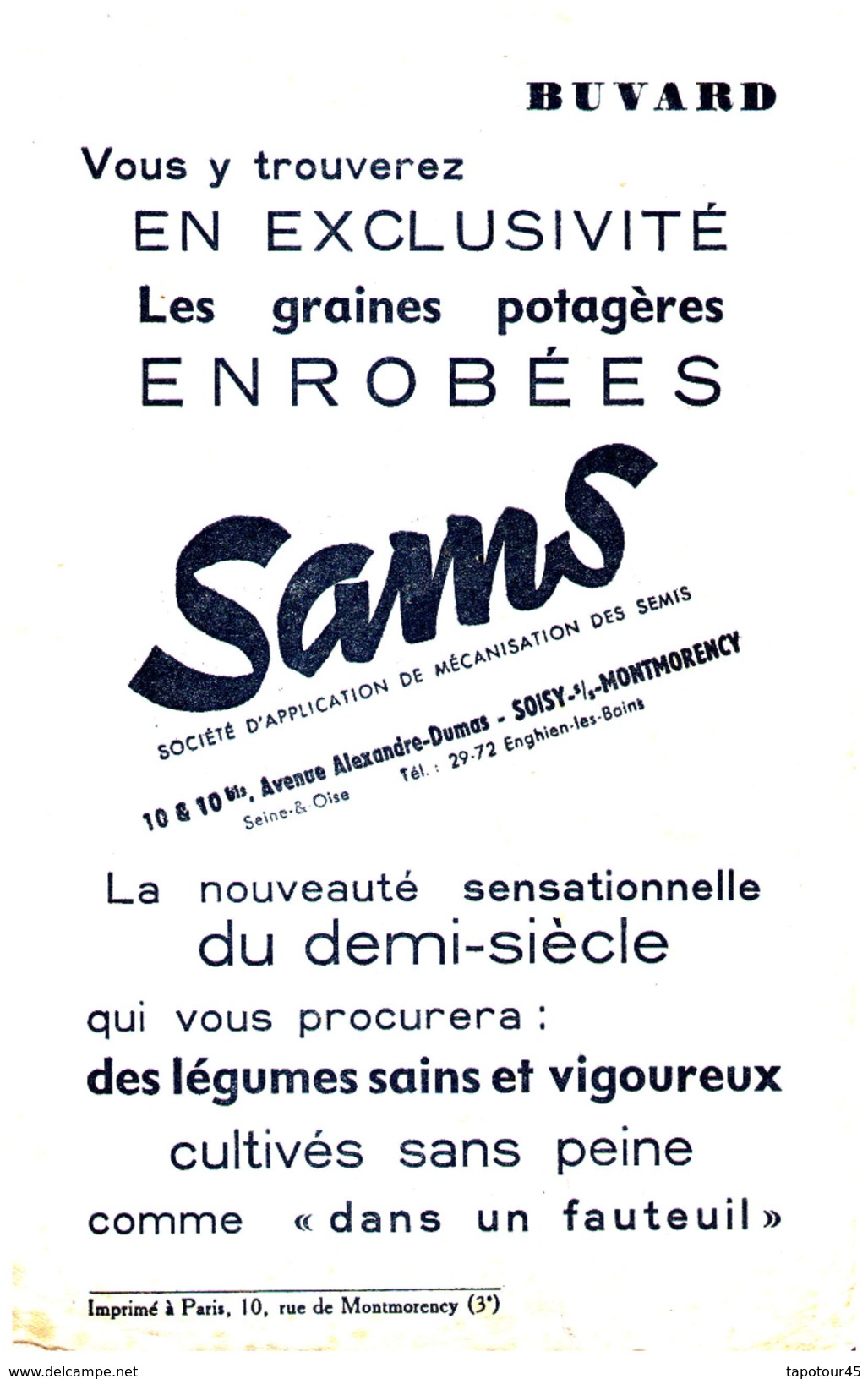 Gr/Buvard   Graines Sams  (N= 1) - Farm