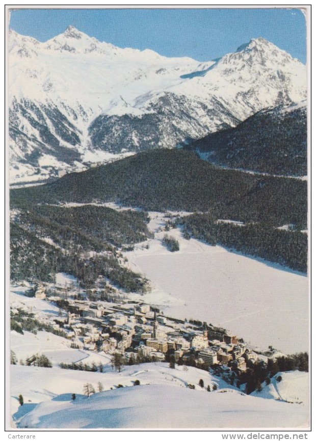 SUISSE,HLVETIA,SWISS,SWITZERLAND,SVIZZERA,SCHWEIZ, GRISONS,SAINT MORITZ,VUE AERIENNE - Sankt Moritz