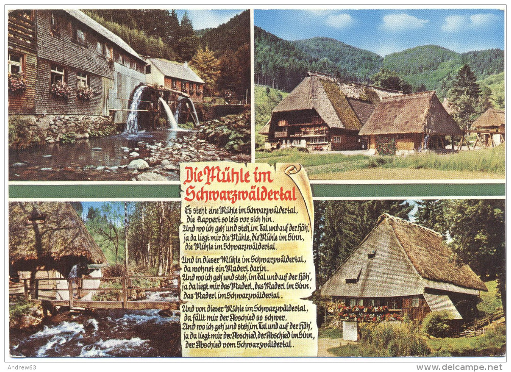 GERMANIA - GERMANY - Deutschland - ALLEMAGNE - 1977 - 40 - Die Mühle Im Schwarzwäldertal - Viaggiata Da Furtwangen Im... - Gutach (Schwarzwaldbahn)