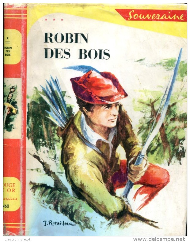 Robin Des Bois Par Thevenin Illustrations Calvo Ed Rouge Et Or - Bibliotheque Rouge Et Or