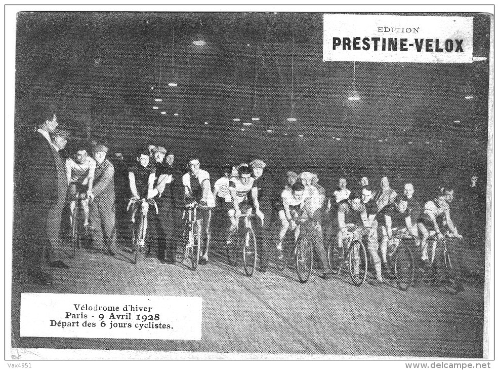 PUBLICITE PRESTINE VELOX  VELODROME D HIVER 1928   /HONORE LEGRAS CHOUILLY   **    RARE A SAISIR ** - Other & Unclassified