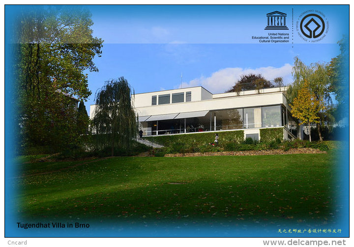 T62-034 ] Tugendhat Villa In Brno  Czech UNESCO, China Pre-paid Card, Postal Stationery - UNESCO