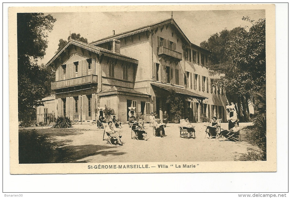 CPA 13 MARSEILLE SAINT GEROME VILLA LA MARIE - Quartiers Nord, Le Merlan, Saint Antoine