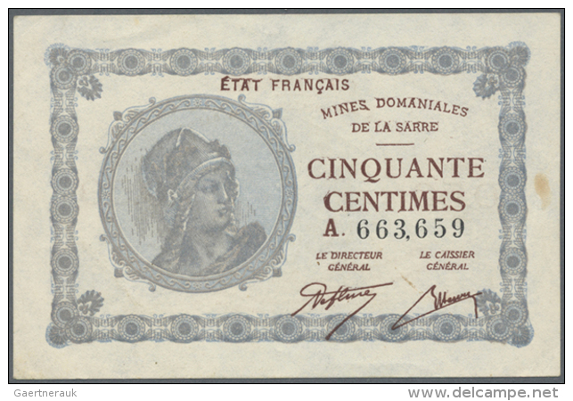 Saar: 50 Centimes Und 1 Franc 1920, Ro.865, 866 In Schöner Gebrauchserhaltung (2 Banknoten)

//

Saar: 50... - Andere & Zonder Classificatie