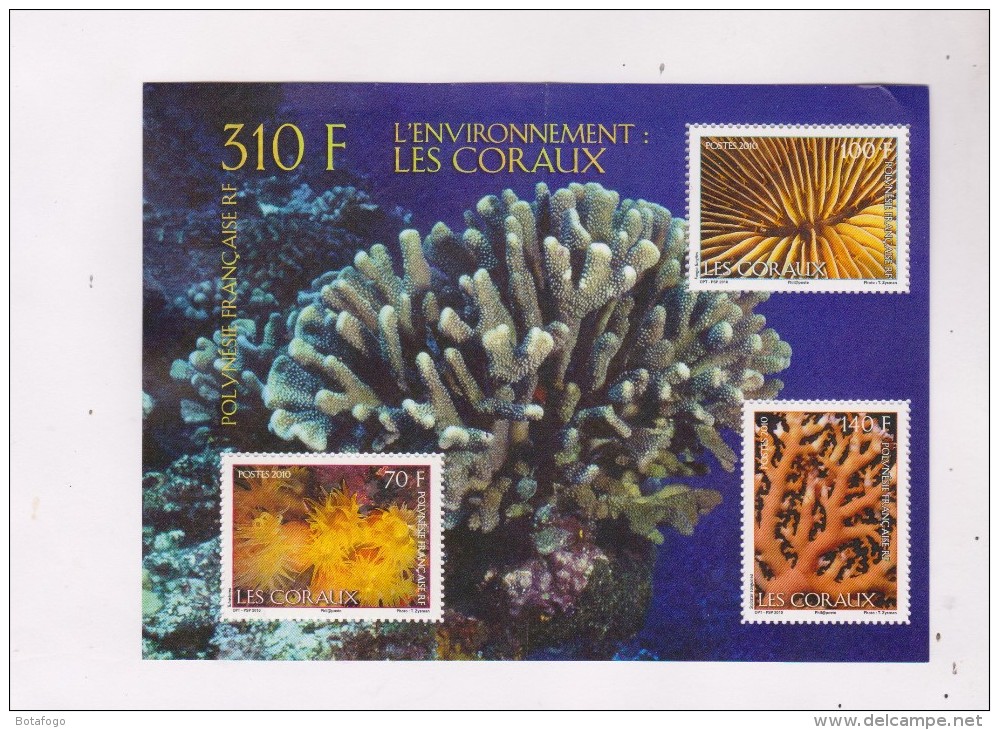3 TIMBRES NEUFS POLYNESIE LES CORAUX En 2010 - Unused Stamps