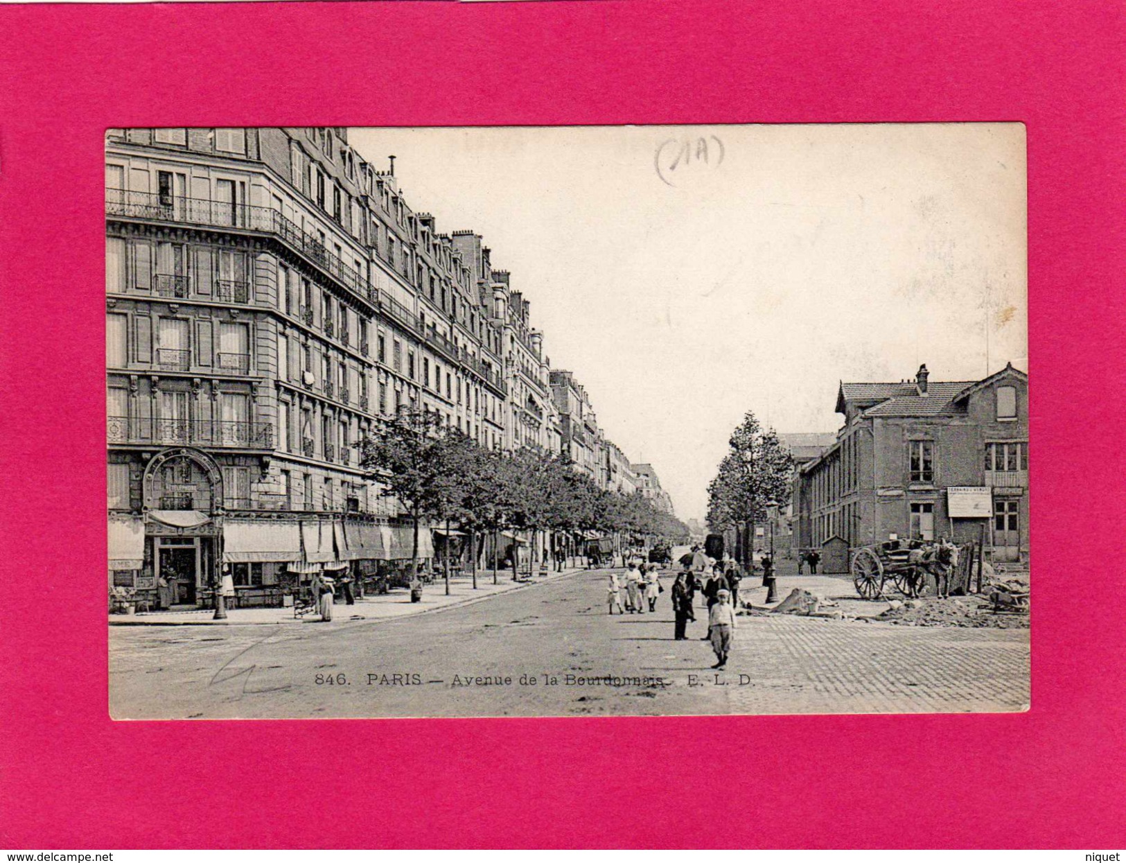 75 PARIS 7°, Avenue De La Bourdonnais, Animée, Charrettes, Bouillon-Restaurant, Bisson, (E. L. D.) - Distretto: 07