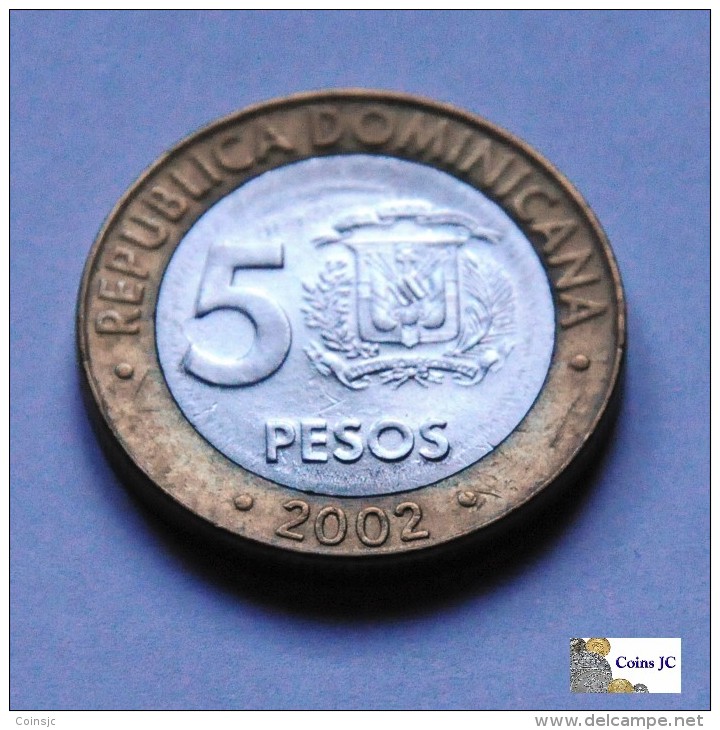 Dominican Republic - 5 Pesos - 2002 - Dominicaanse Republiek