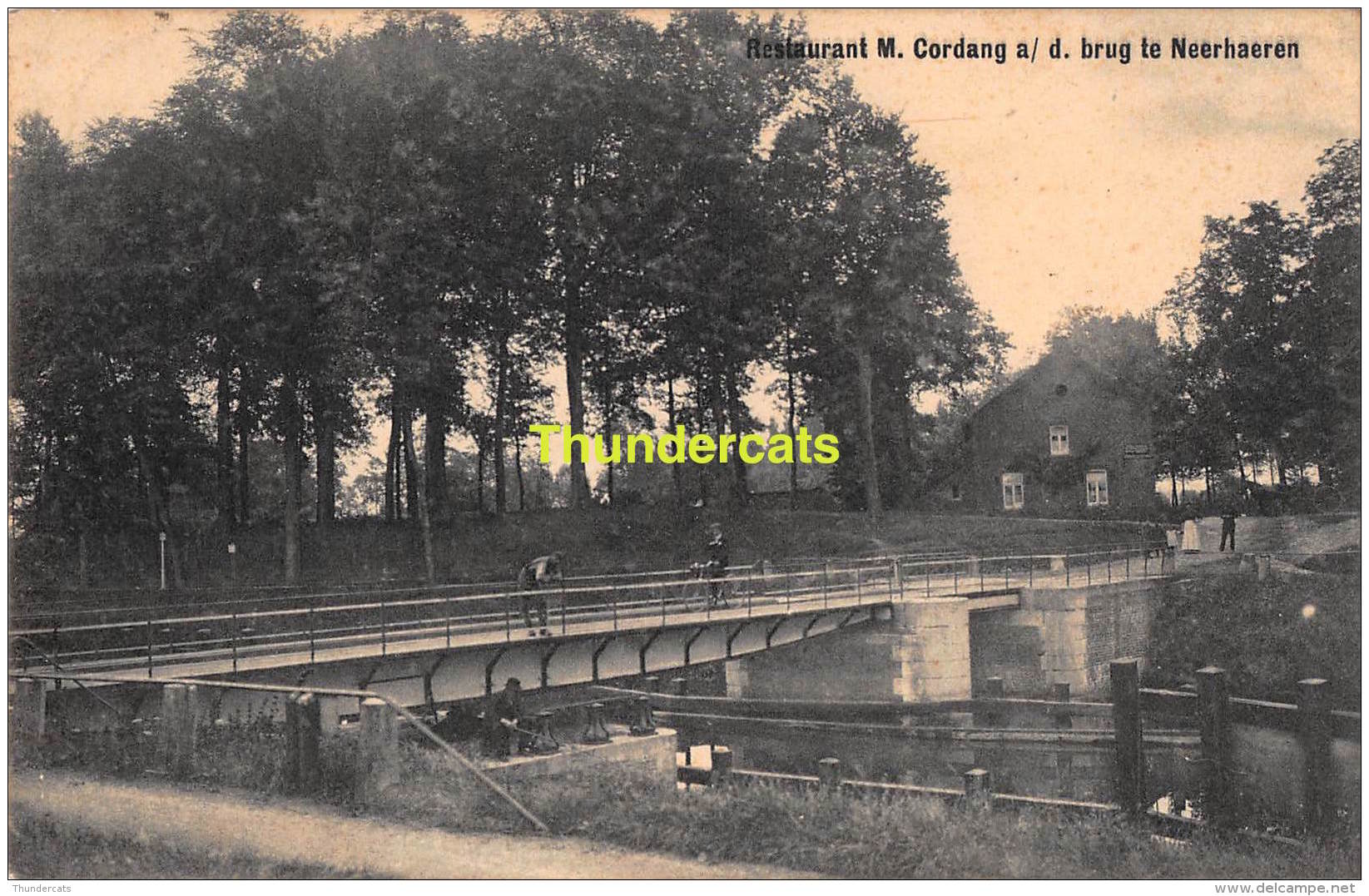 CPA RESTAURANT M CORDANG AAN DE BRUG TE NEERHAEREN - Lanaken