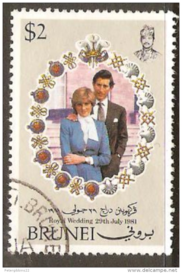 Brunei 1981  SG 306 $2 Royal Wedding Fine Used - British Honduras (...-1970)