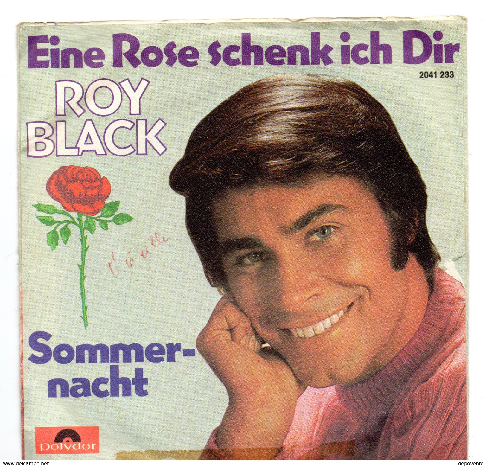 45T : ROY BLACK - EINE ROSE SCHENK ICH DIR / SOMMERNACHT - Sonstige - Deutsche Musik