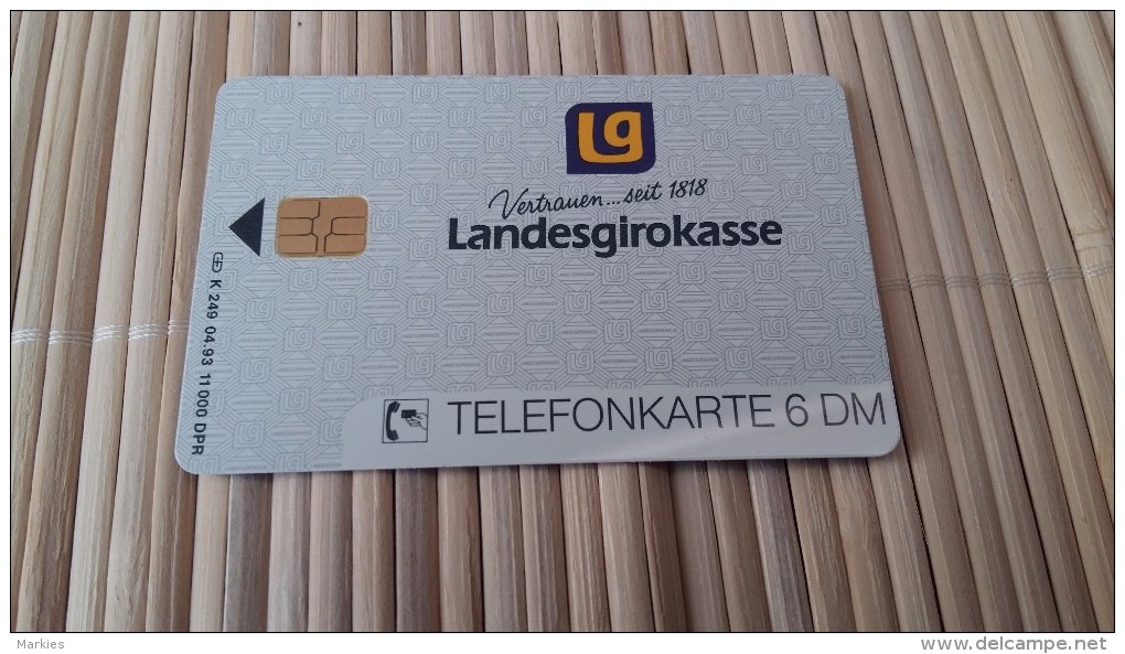 Phonecard  Germany Landesgiroklasse  (Mint,Neuve) Only 11.000 Made Rare 2 Scans - K-Serie : Serie Clienti