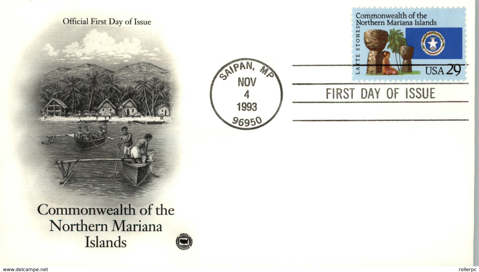 100359 - Sc2804 FDC - COMMONWEALTH OF THE NORTHERN MARIANA ISLANDS-  CDS SAIPAN, MP - 1991-2000