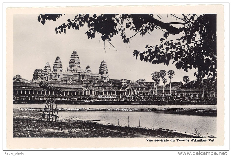 Cpsm Cambodge - Vue Générale Du Temple D'Angkor-Vat - Cambogia